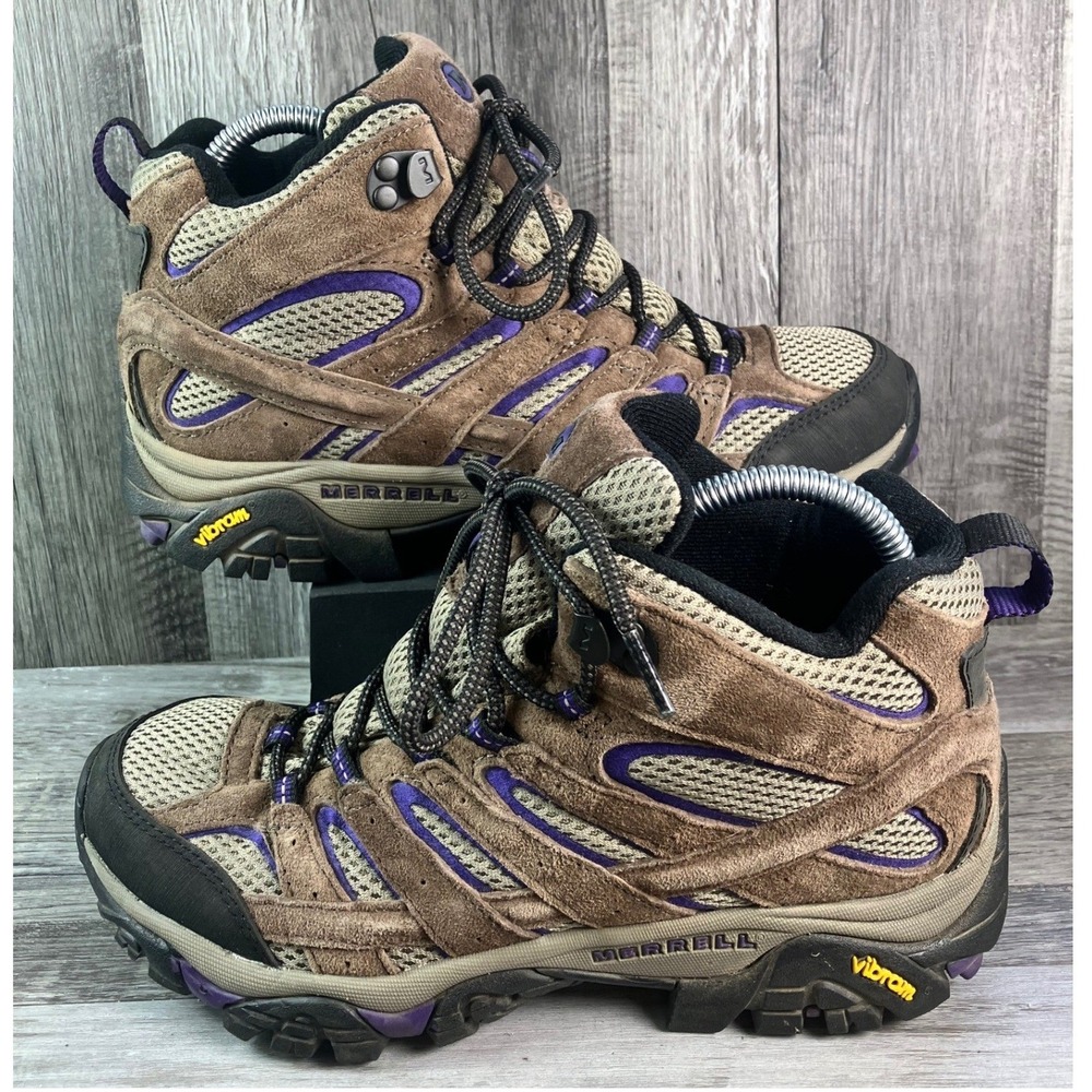 Merrell Women's Moab 2 Vent Mid Hiking Boot, Bracken/Purple J06050